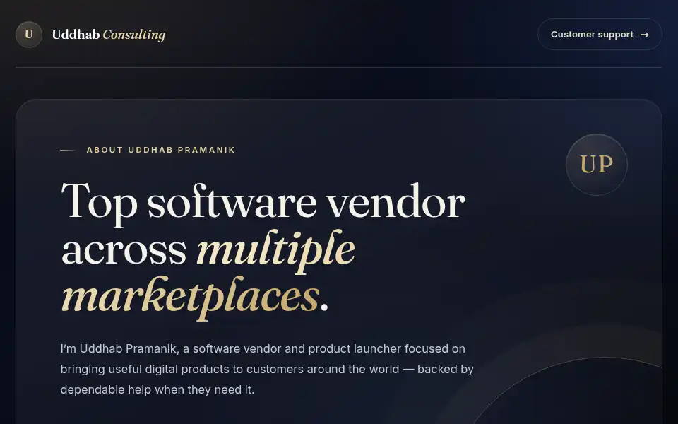 Screenshot of uddhabconsulting.com