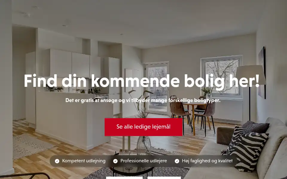Screenshot of udlejning.cej.dk