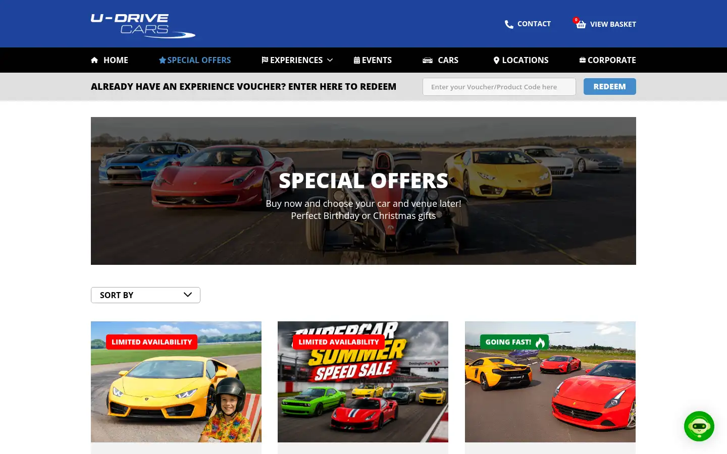 Screenshot of udrivecars.com