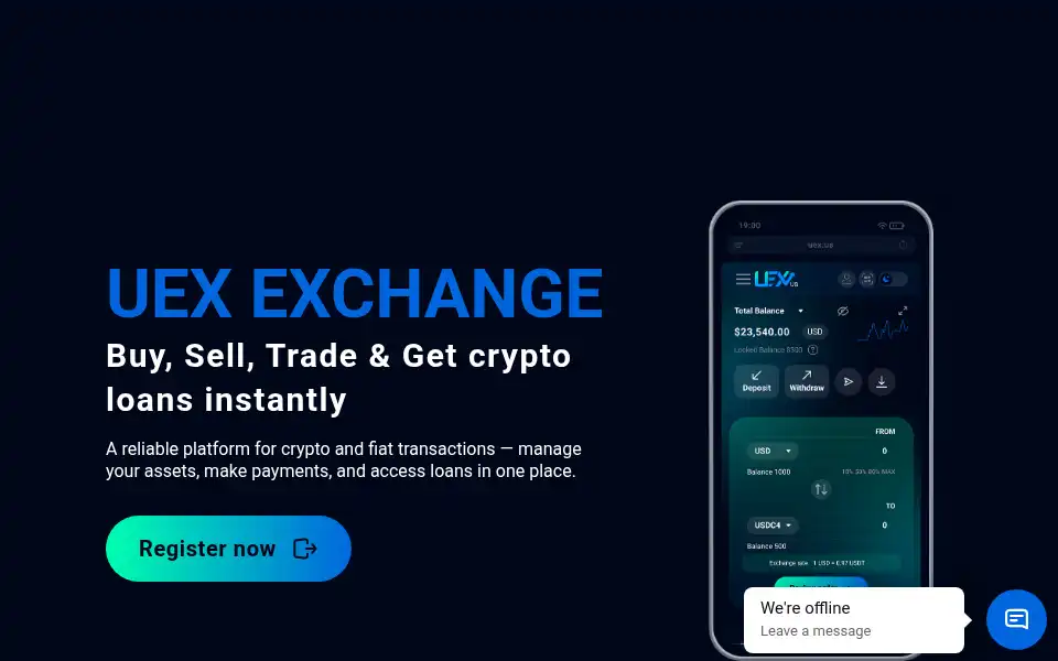 Screenshot of uex.us