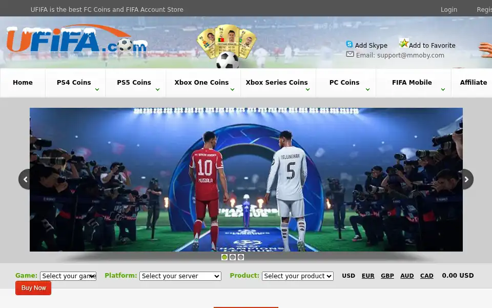 Screenshot of ufifa.com