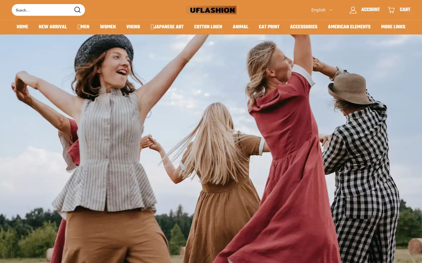 Screenshot of uflashion.com