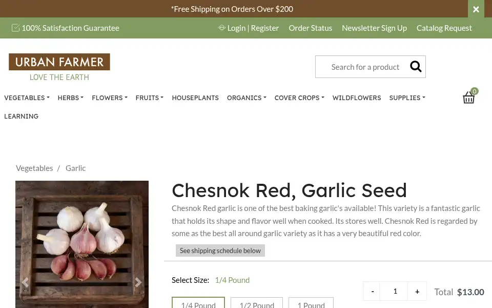 Screenshot of ufseeds.com