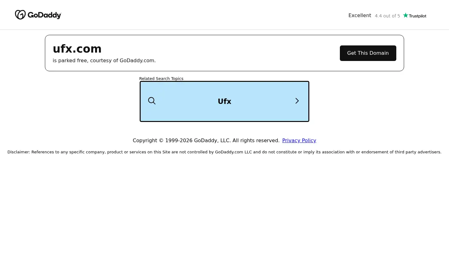 Screenshot of ufx.com