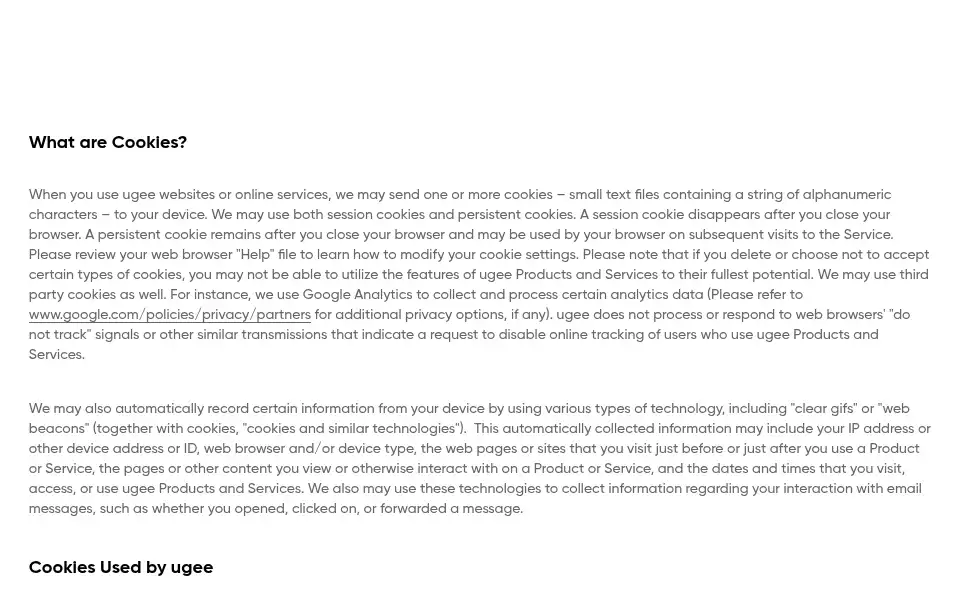 Screenshot of ugee.com