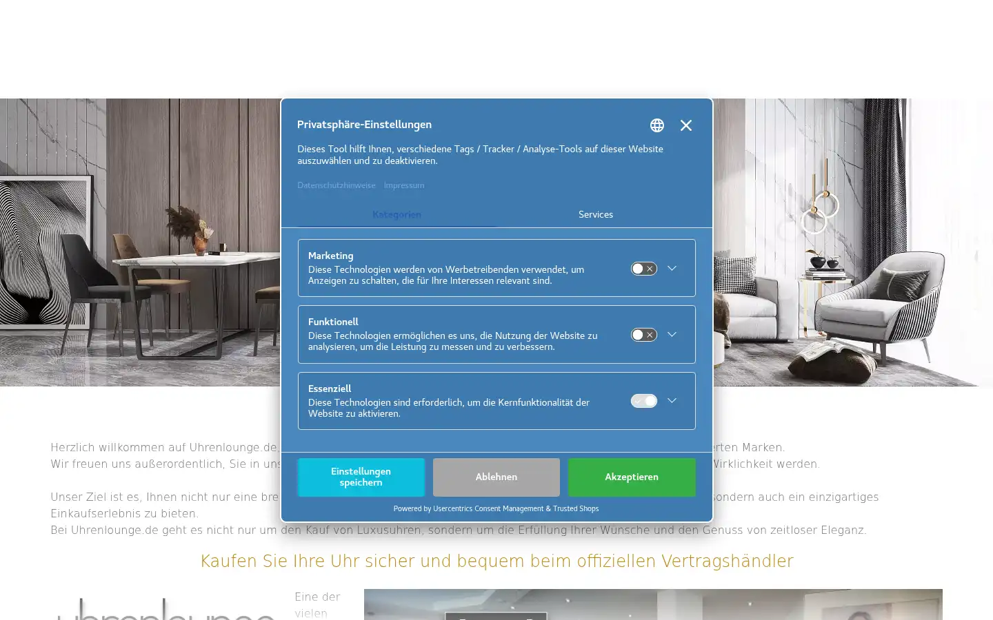 Screenshot of uhrenlounge.de