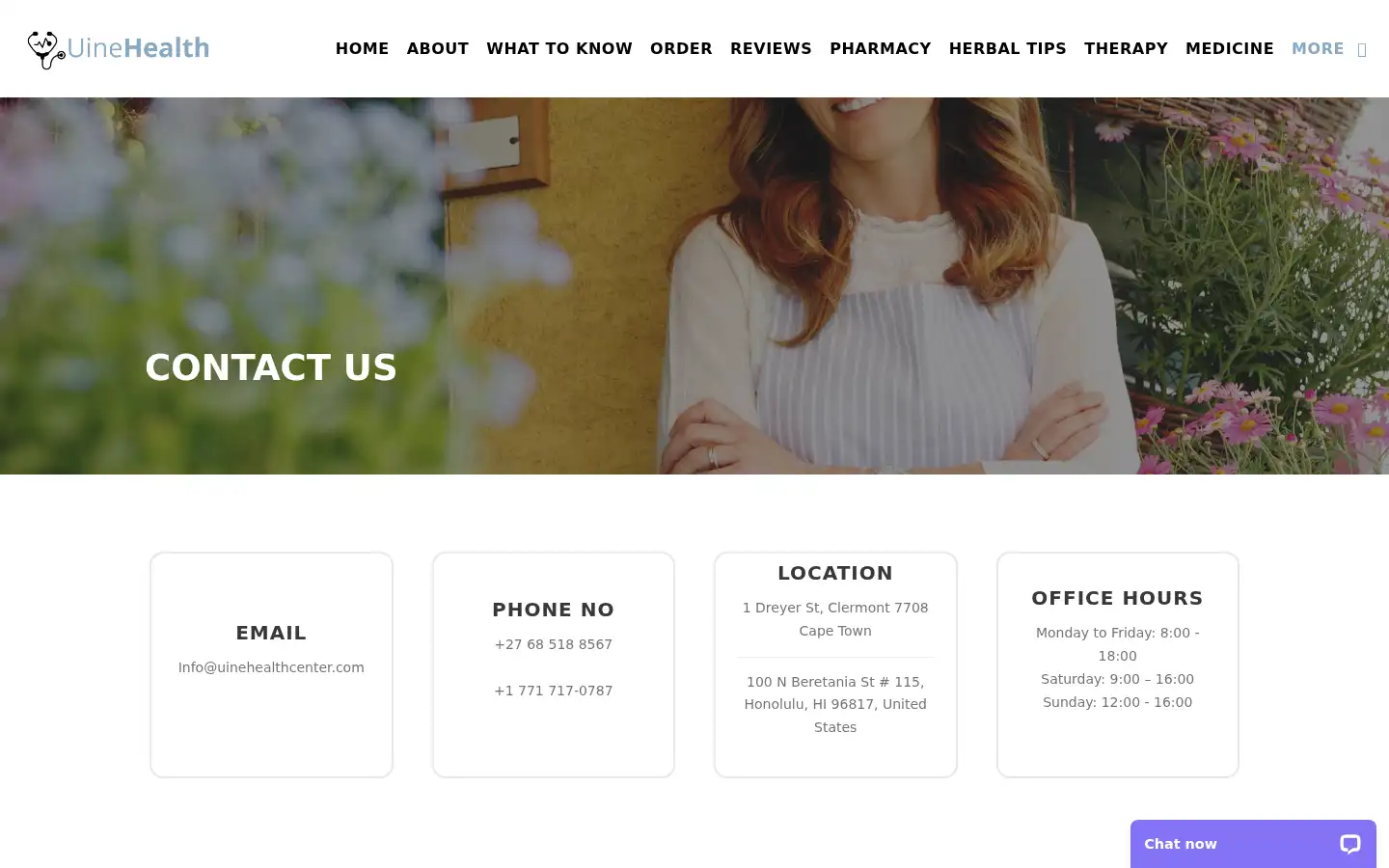 Screenshot of uinehealthcentre.net