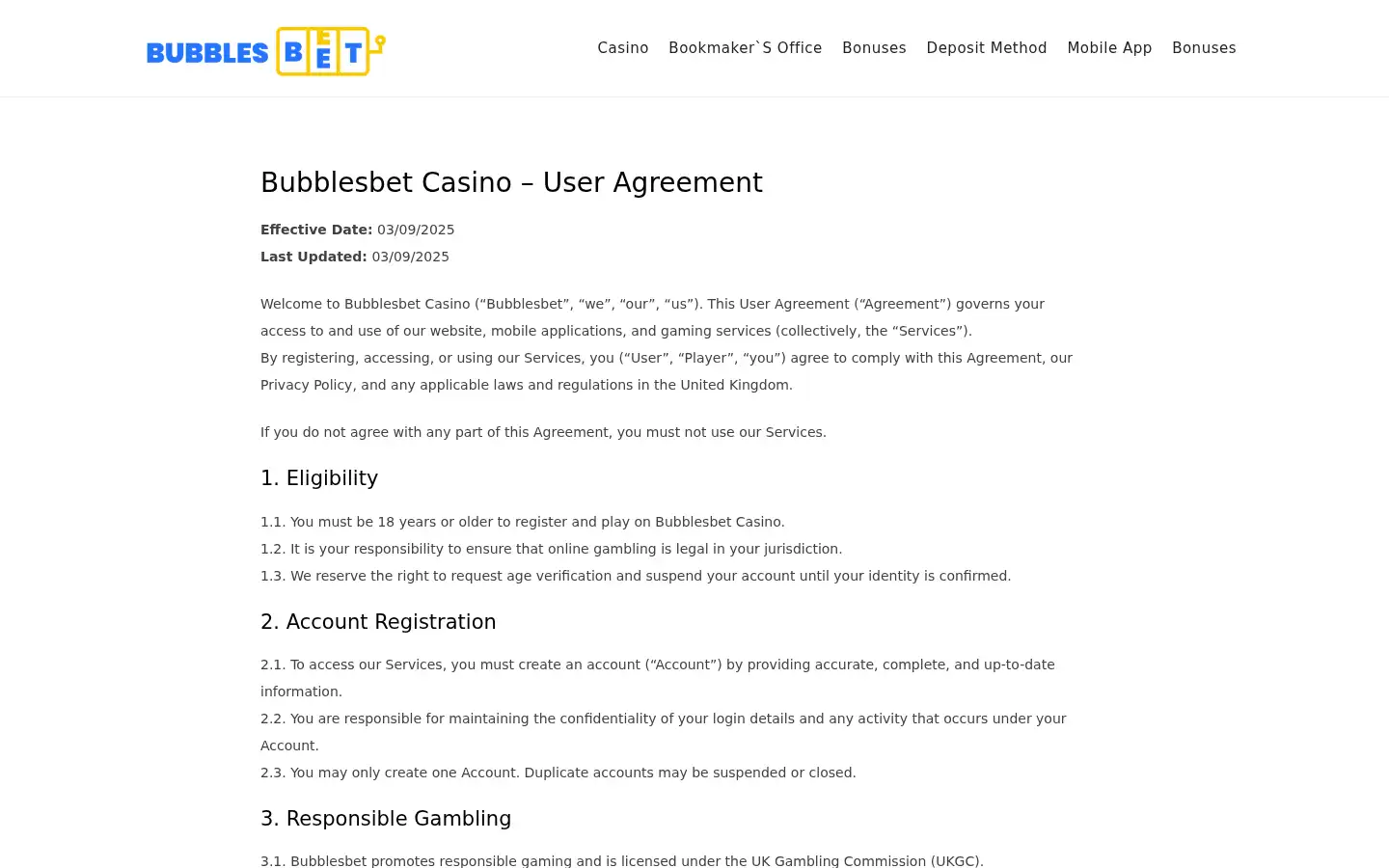 Screenshot of uk-bubblesbet.uk