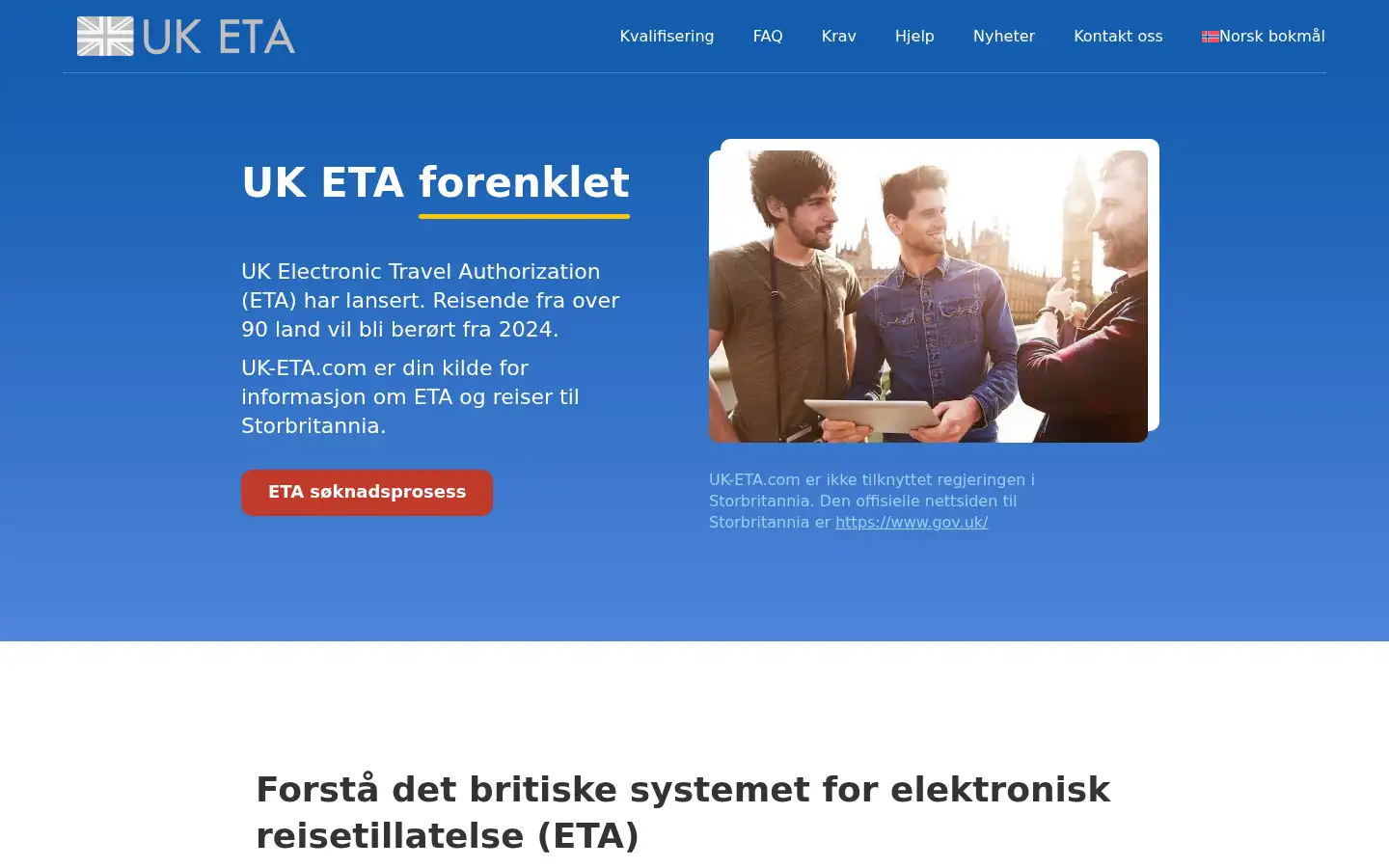 Screenshot of uk-eta.de