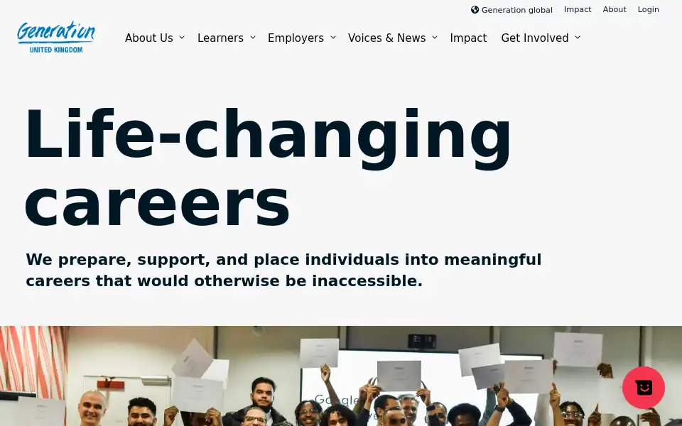 Screenshot of uk.generation.org