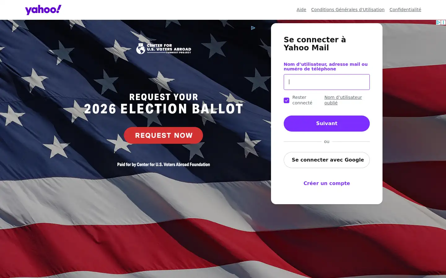 Screenshot of uk.mail.yahoo.com