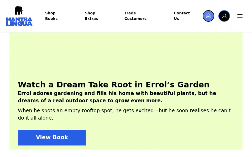 Screenshot of uk.mantralingua.com