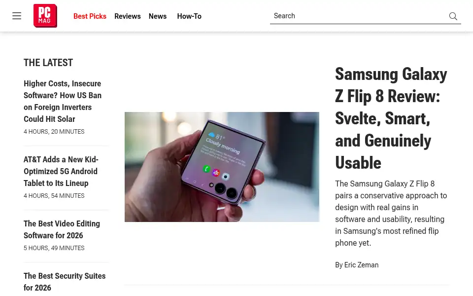 Screenshot of uk.pcmag.com