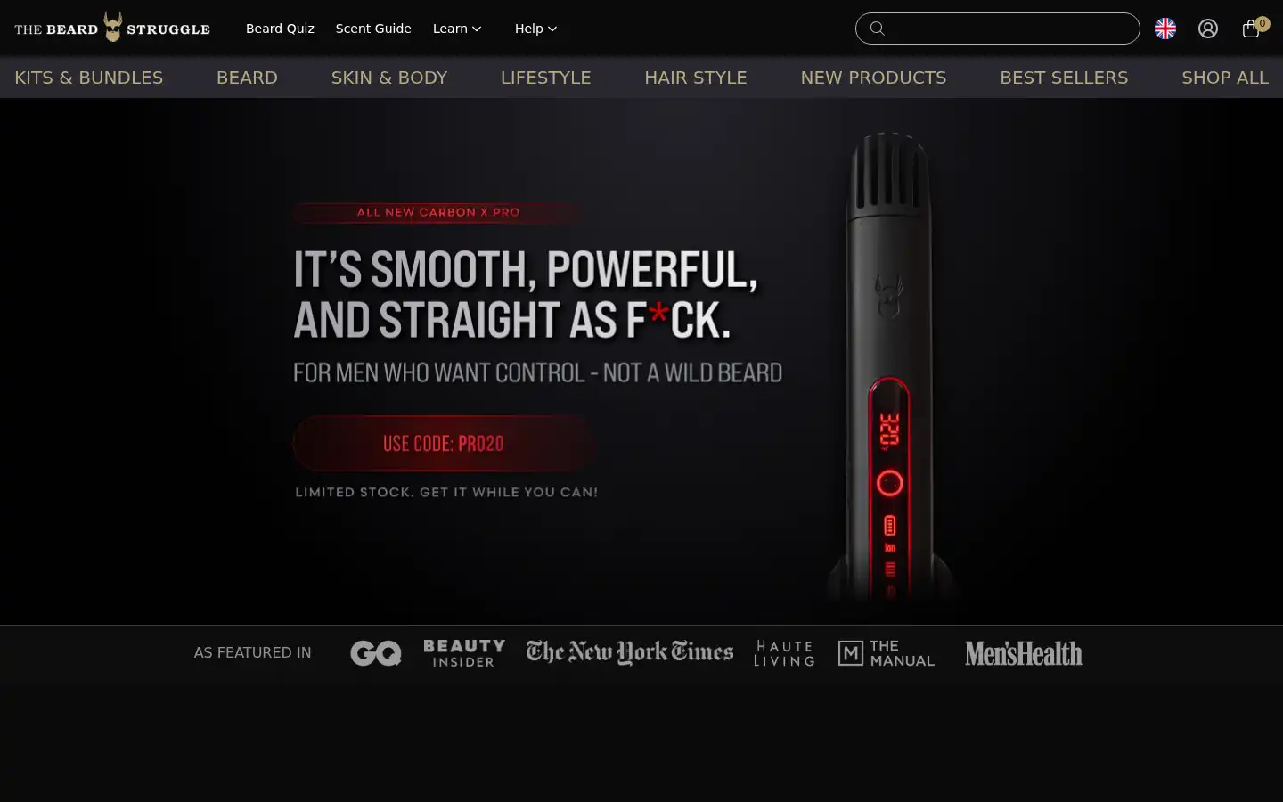 Screenshot of uk.thebeardstruggle.com