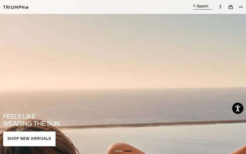 Screenshot of uk.triumph.com