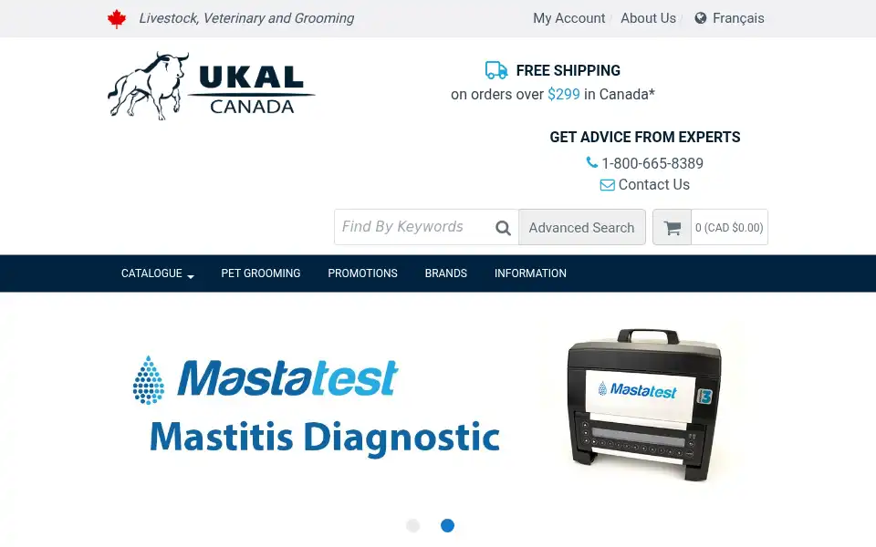 Screenshot of ukalcanada.com