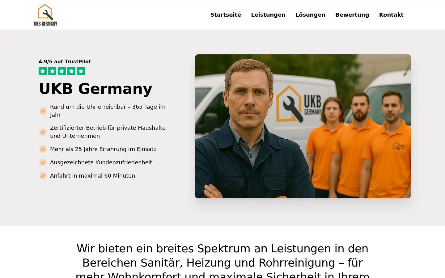Screenshot of ukb-germany.de