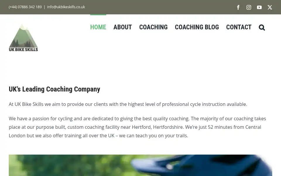 Screenshot of ukbikeskills.co.uk