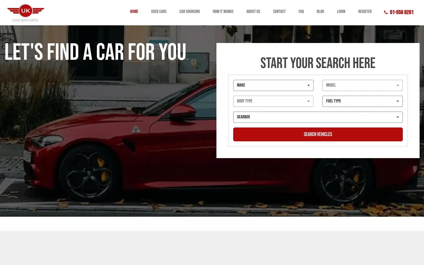 Screenshot of ukcarimports.ie