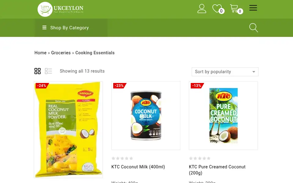 Screenshot of ukceylon.com