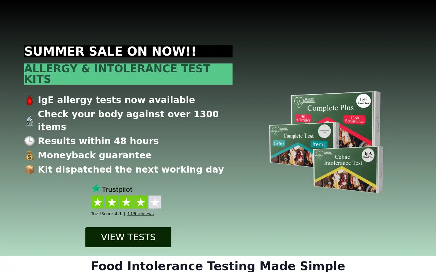 Screenshot of ukcheckmyintolerance.co.uk
