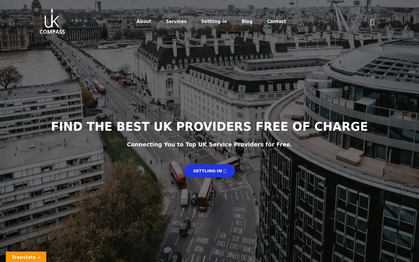 Screenshot of ukcompass.com