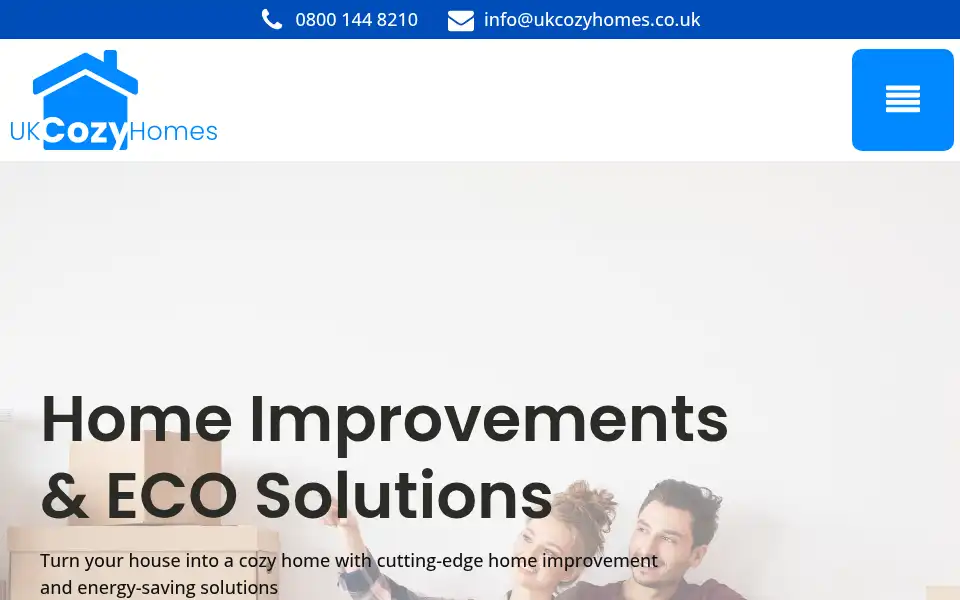 Screenshot of ukcozyhomes.co.uk