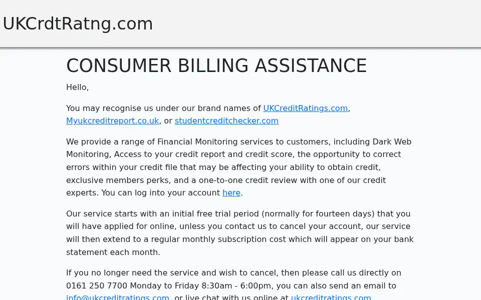 Screenshot of ukcrdtratng.com