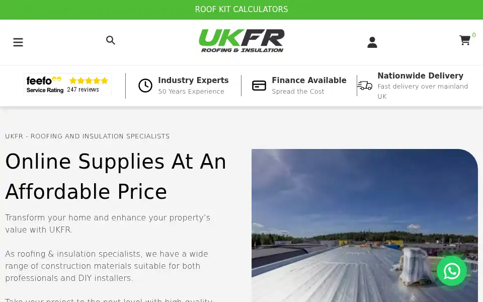Screenshot of ukflatroofing.com