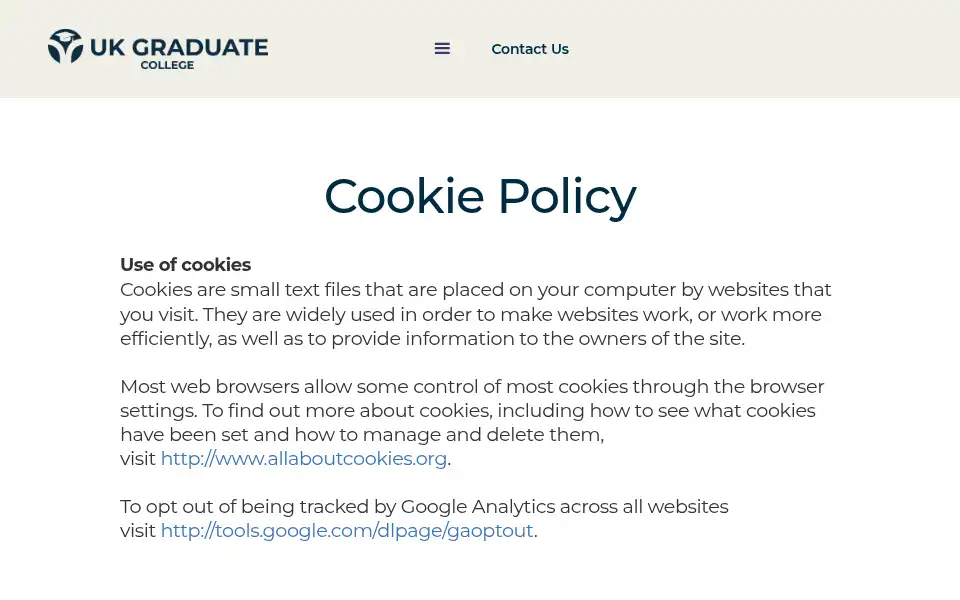 Screenshot of ukgraduate.org.uk