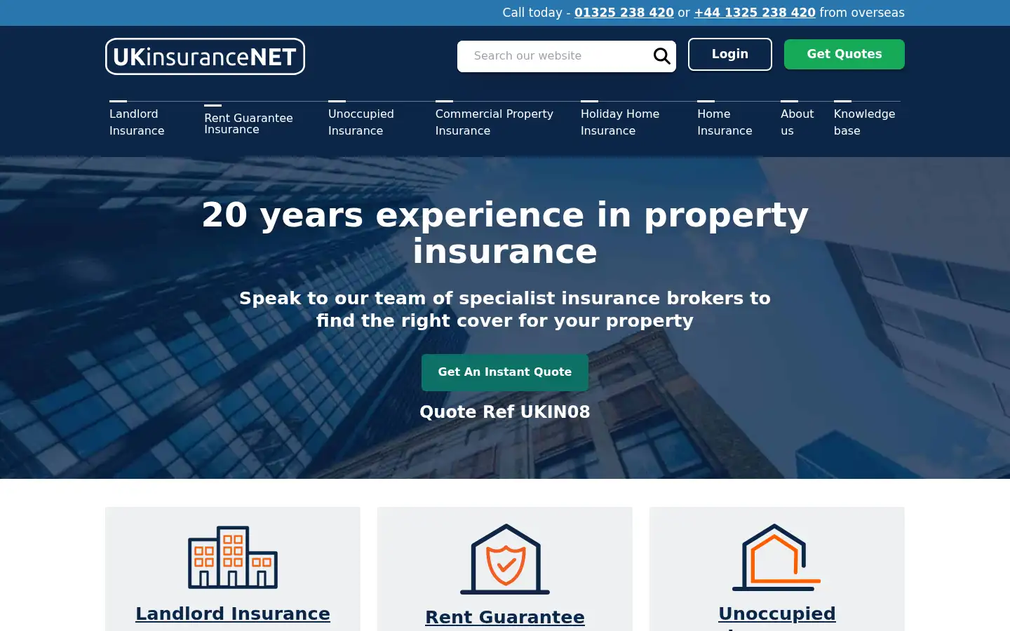 Screenshot of ukinsurancenet.com