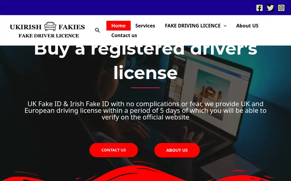 Screenshot of ukirishfakies.net