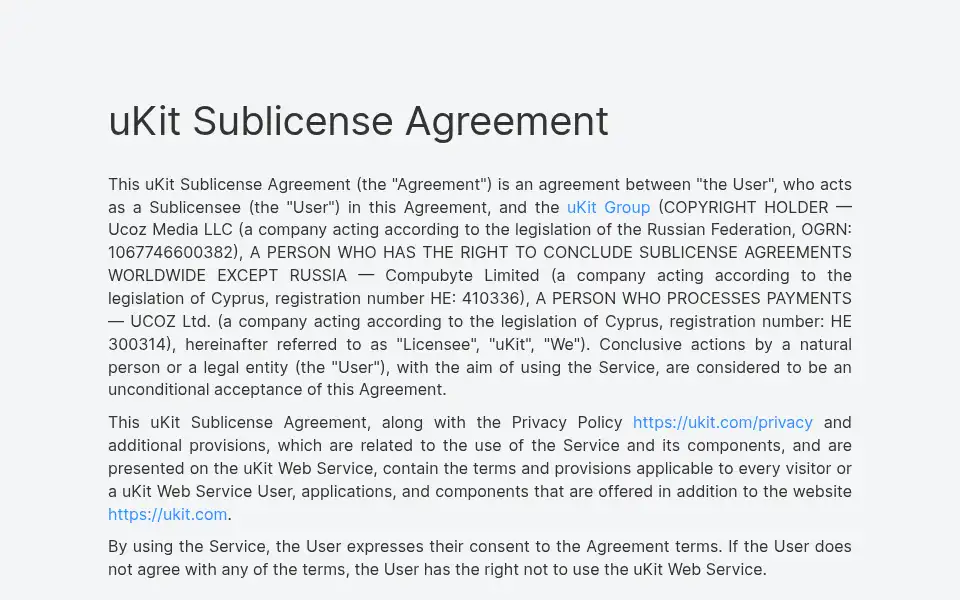 Screenshot of ukit.com