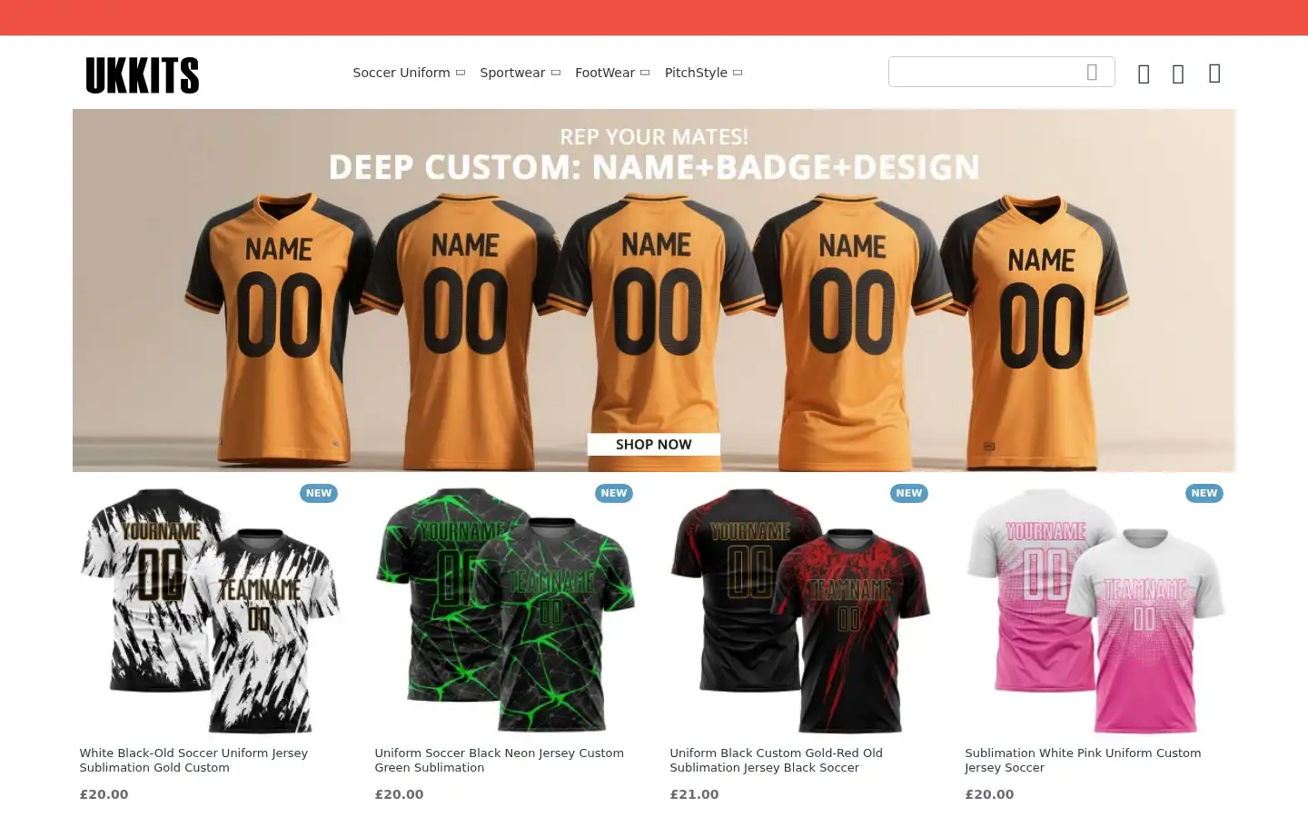 Screenshot of ukkits.co.uk