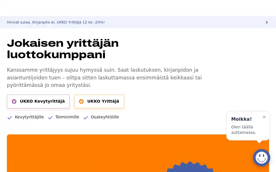 Screenshot of ukko.fi