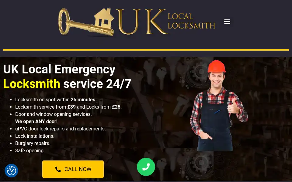 Screenshot of uklocallocksmith.co.uk