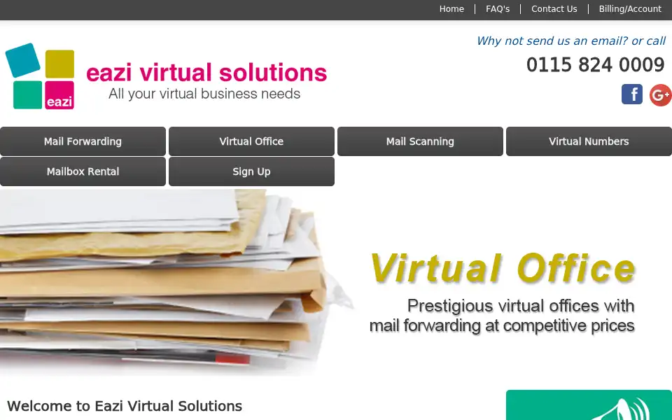 Screenshot of ukmailboxdirect.co.uk