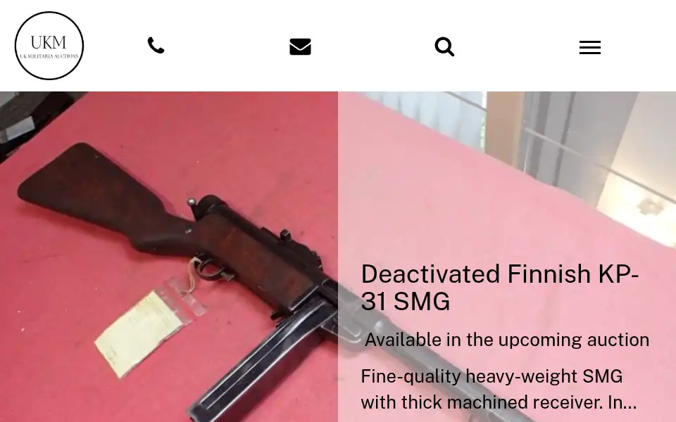 Screenshot of ukmauctions.com