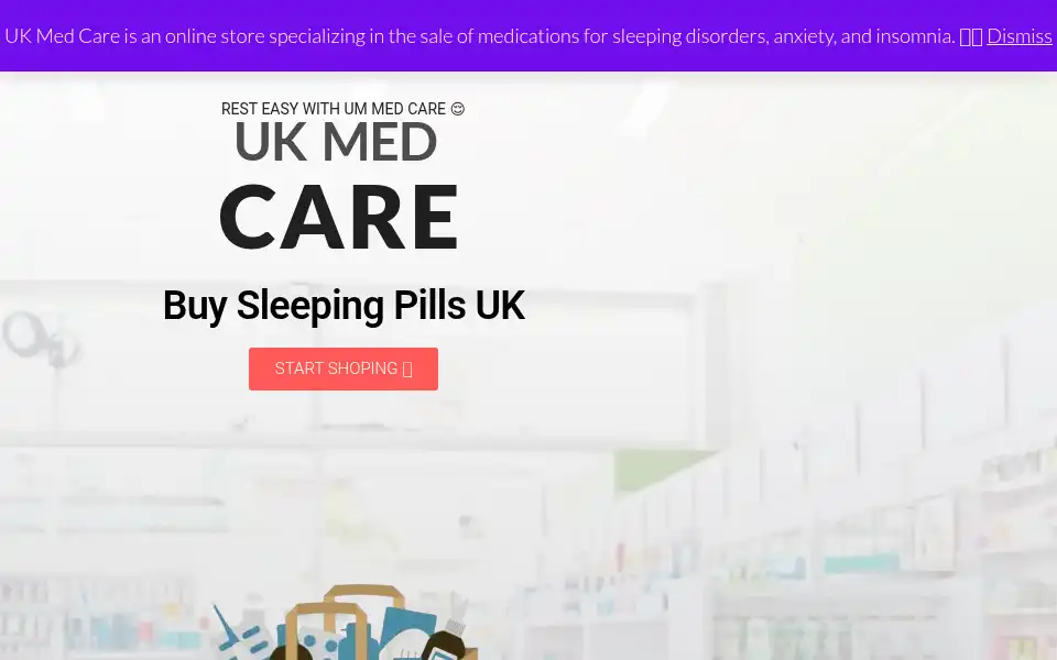 Screenshot of ukmedcare.com