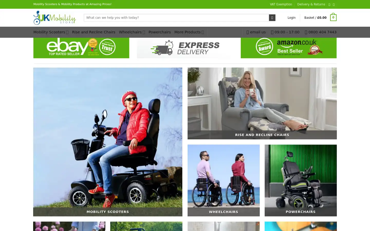 Screenshot of ukmobilitystore.co.uk