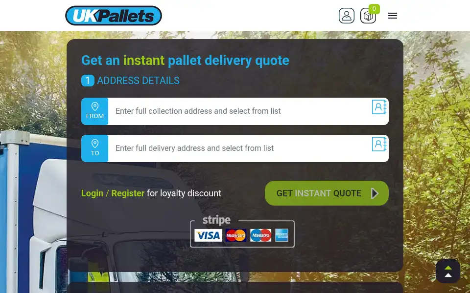 Screenshot of ukpallets.co.uk