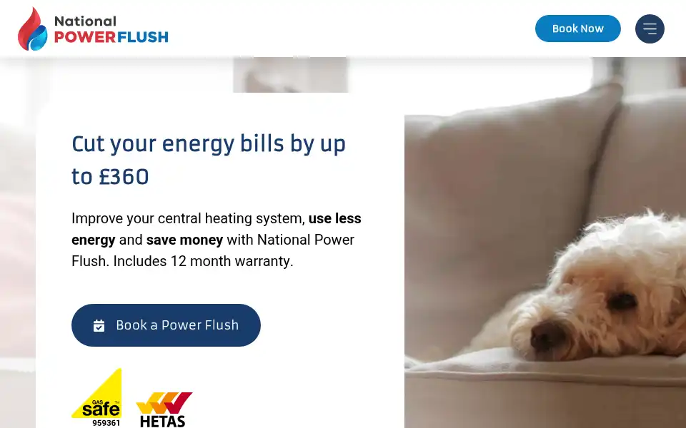 Screenshot of ukpowerflush.co.uk