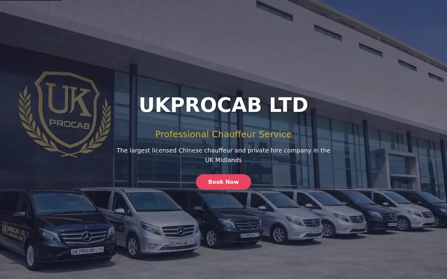 Screenshot of ukprocab.co.uk