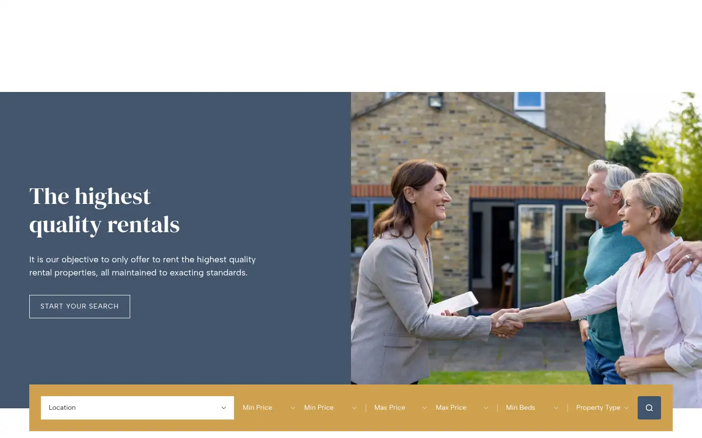 Screenshot of ukretirementrentals.com