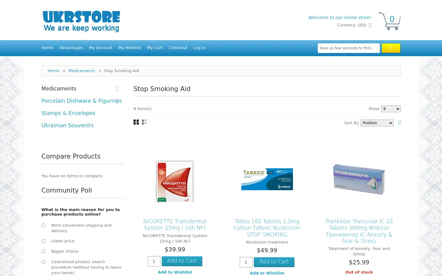 Screenshot of ukrstore.com