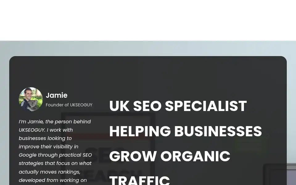 Screenshot of ukseoguy.com