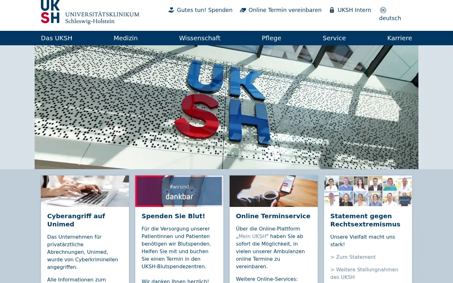Screenshot of uksh.de