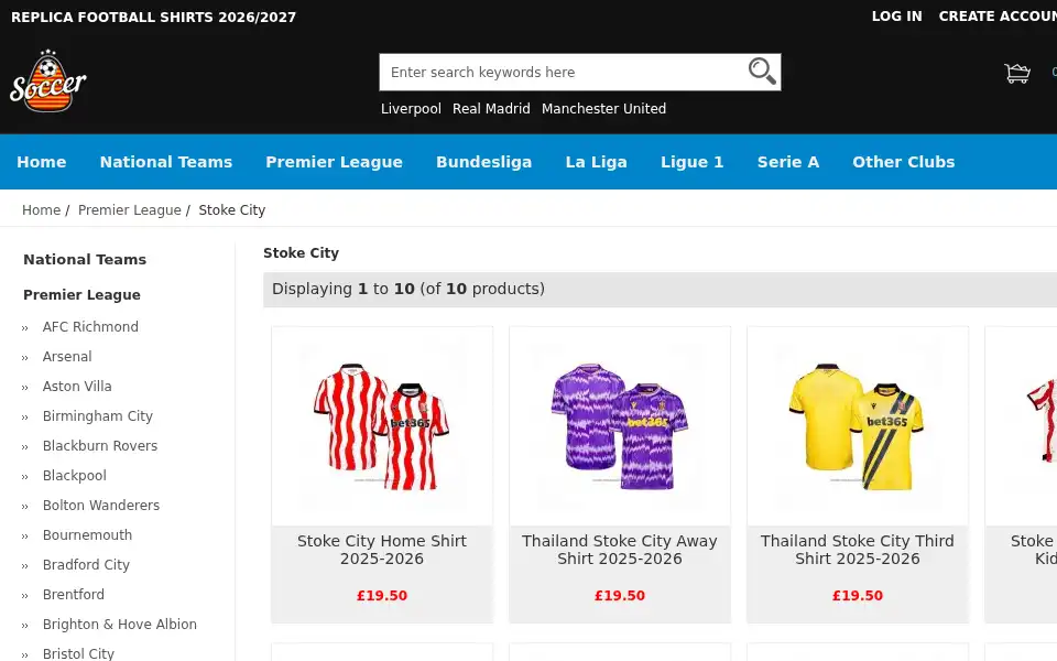 Screenshot of uksoccerfairy.com