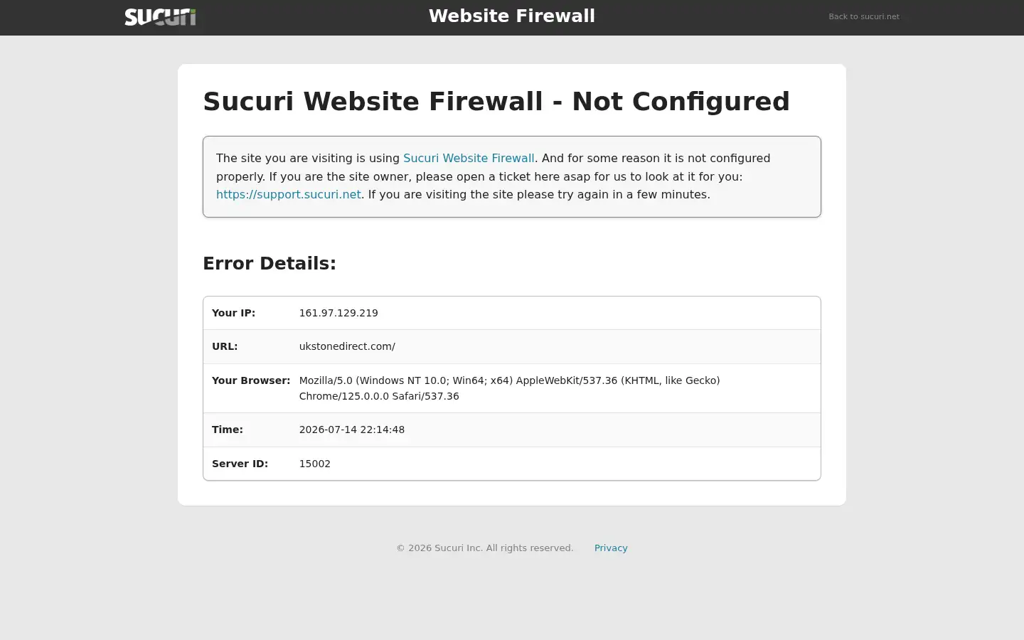Screenshot of ukstonedirect.com