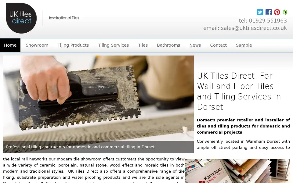 Screenshot of uktilesdirect.co.uk